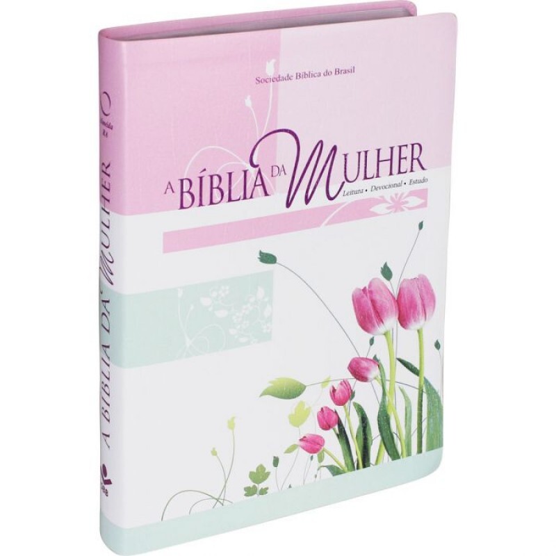 Bíblia da Mulher | Capa Couro | Tulipa | ARC087BM